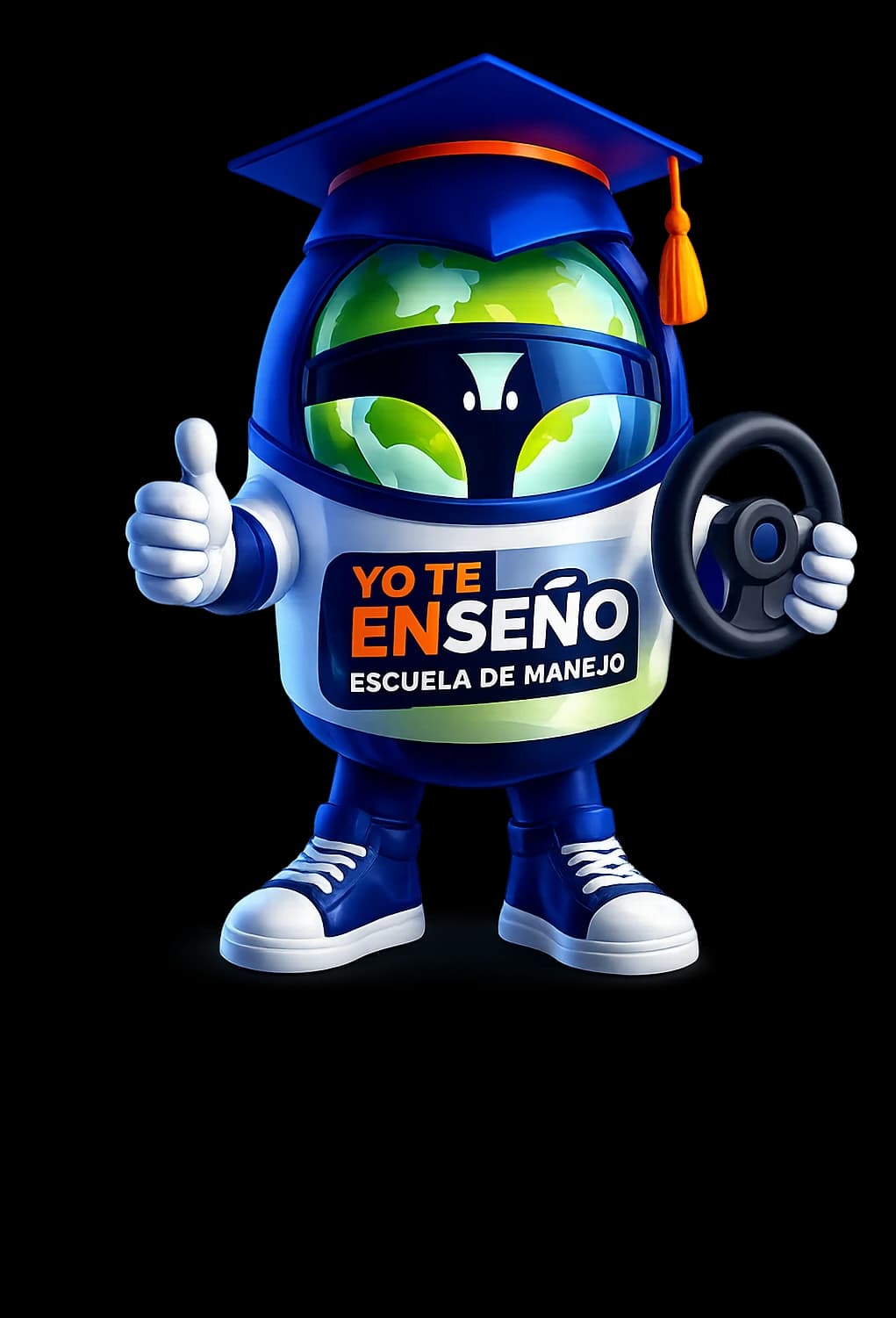 Mascota de Yo Te Enseño, escuela de manejo